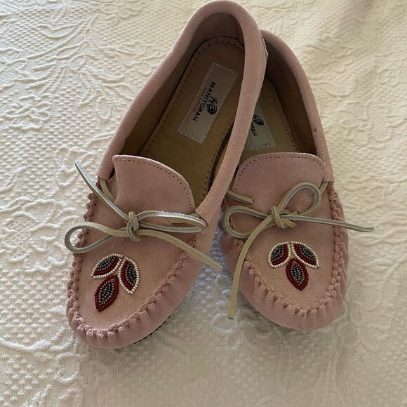 MANITOBAH MUKLUKS KAYAK SOLD OUT Light Pink size 8 - Picture 1 of 9